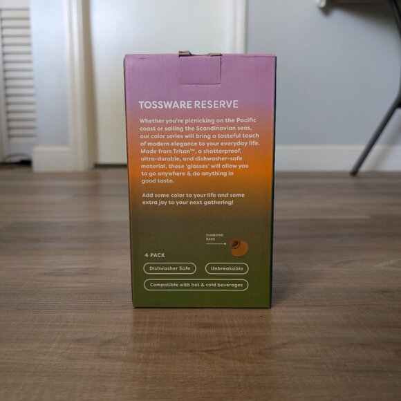 NIB Tossware Reserve 8oz Stemless Martini Glass - Picture 5 of 8